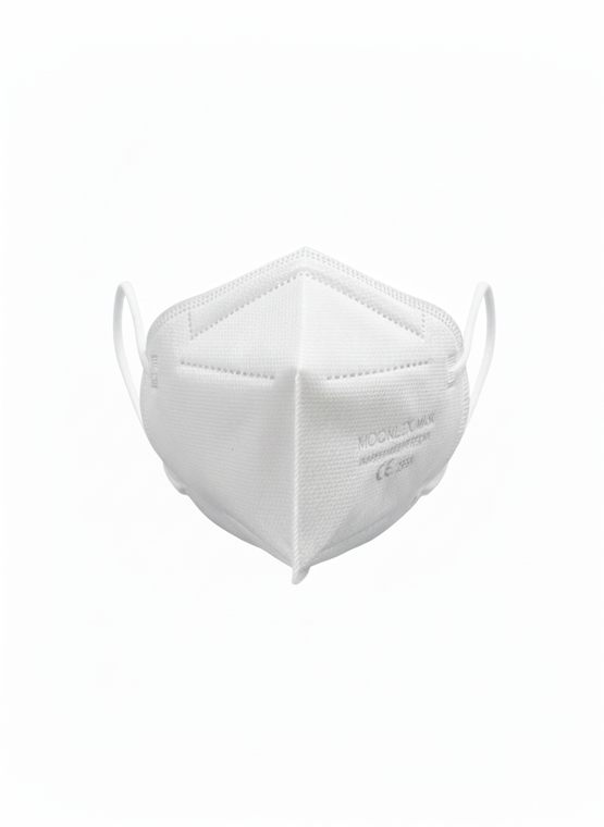 MOONLEX FFP2 respirator in white, front view